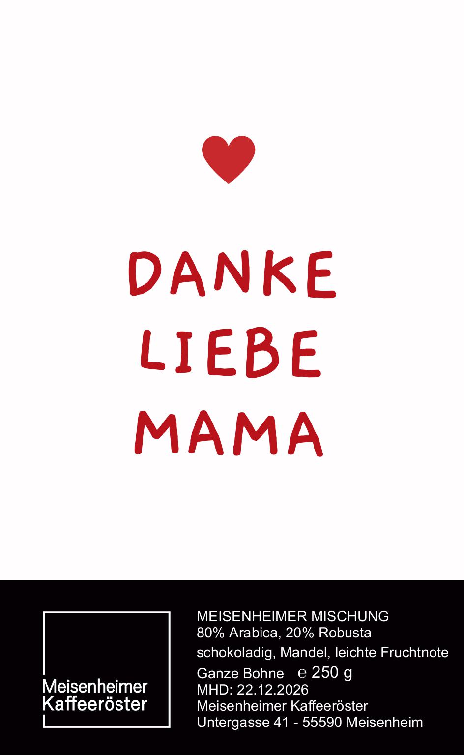 Kaffee mit individuellem Etikett